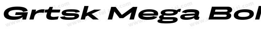 Grtsk Mega Bold字体转换